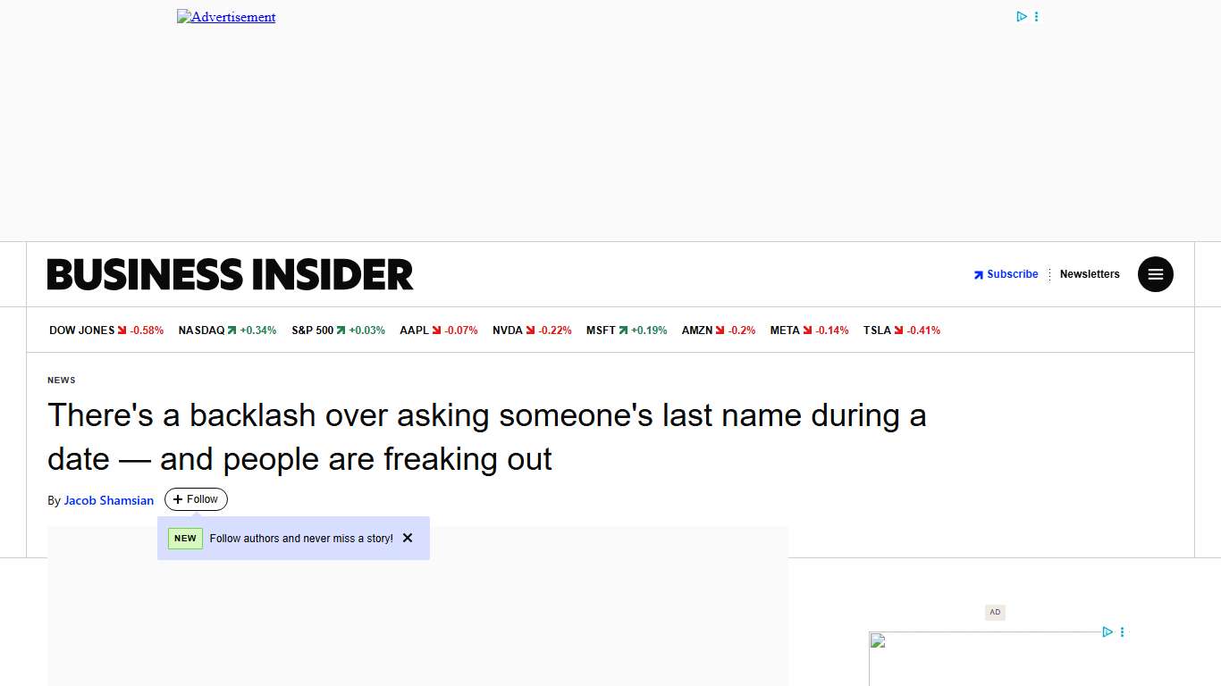 People Only Know First Names During Dates — and It's Not OK - Business Insider