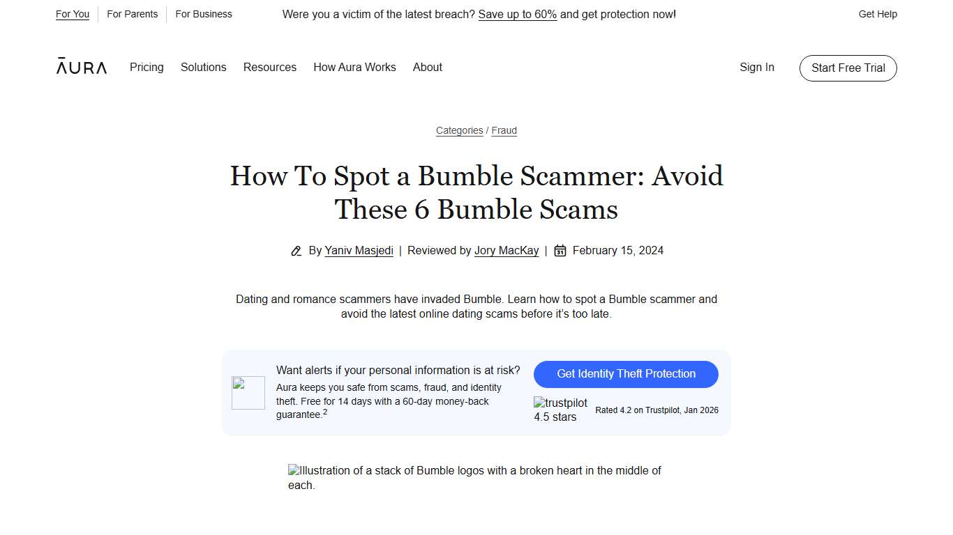 How To Spot a Bumble Scammer: Avoid These 6 Bumble Scams